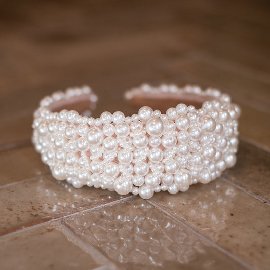 Luxe 'Ava' Pearl  Hairband